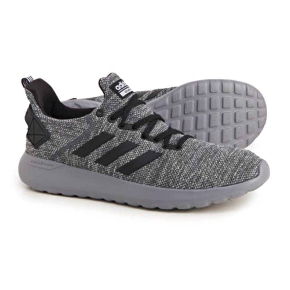 adidas Men’s Lite Racer Running Shoes Grey Black - Picture 1 of 10